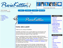 Tablet Screenshot of pixiekitten.com